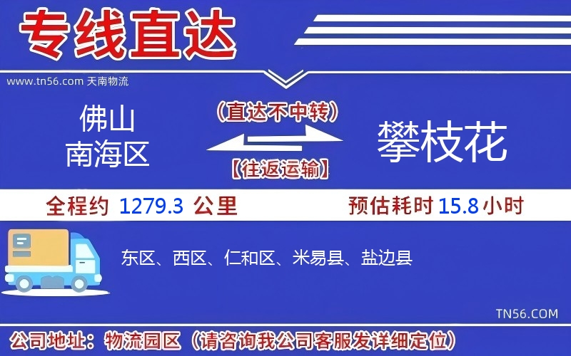 拉萨南海区到攀枝花物流公司 拉萨南海区到攀枝花物流公司