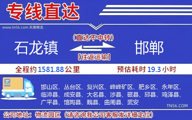 石龙镇到长治物流公司 石龙镇到长治物流公司