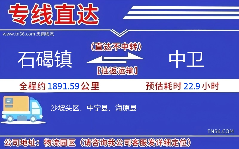 石碣镇到中卫物流公司 石碣镇到中卫物流公司