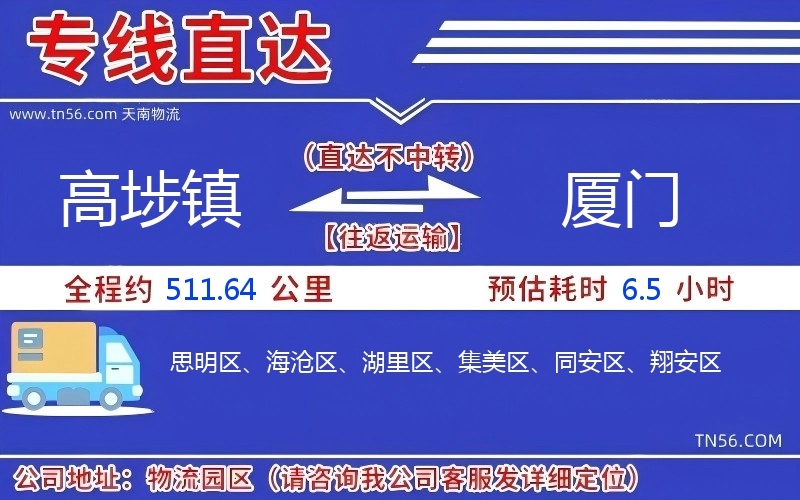 高埗镇到乐山物流公司