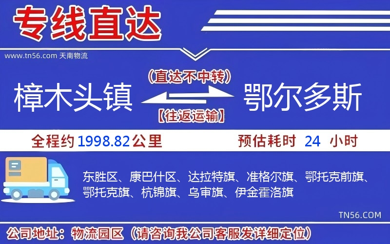樟木头镇到鄂尔多斯物流公司 樟木头镇到鄂尔多斯物流公司