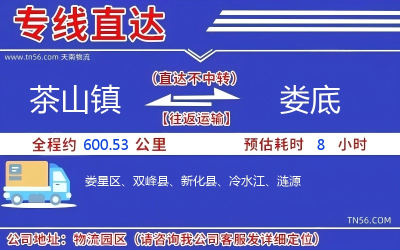 茶山镇到娄底物流公司 茶山镇到娄底物流公司