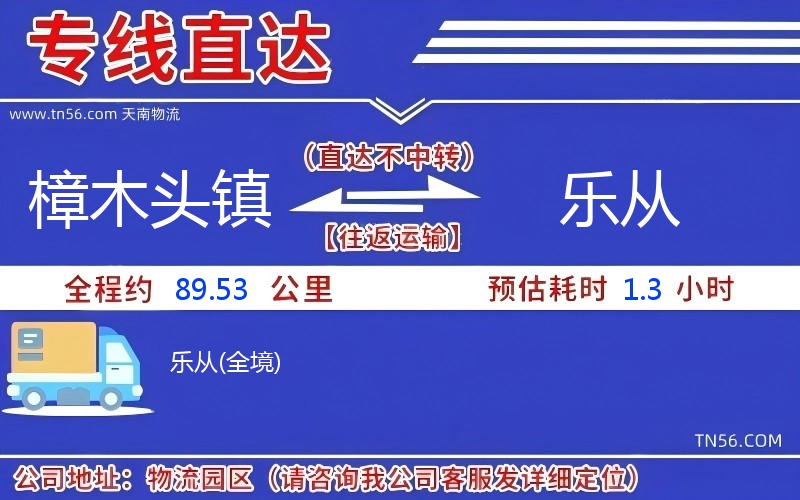 樟木头镇到乐从物流公司 樟木头镇到乐从物流公司