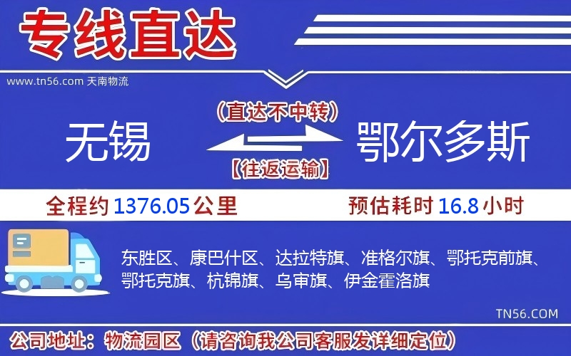 三门峡到鄂尔多斯物流公司