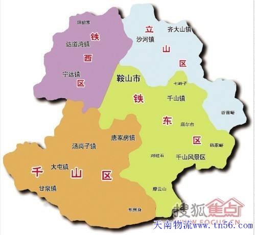 1-1F306163510954 凯时AG物流鞍山地图