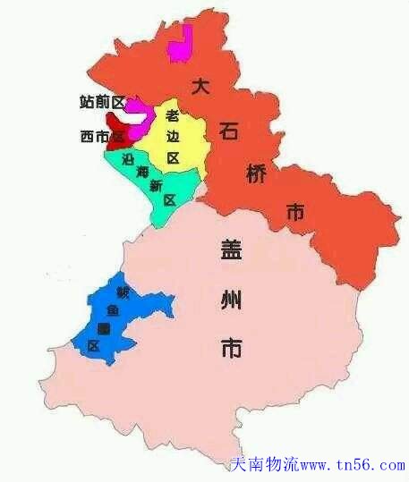 凯时AG物流营口地图