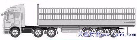 22094S5E-14 二拖三13米货车核载图